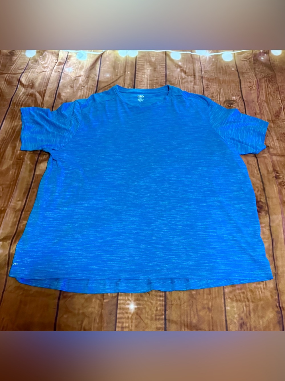tek gear Men's Electric Blue Short-Sleeve Crew Tee
